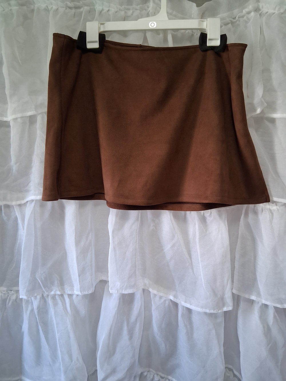 Wild Fable Brown Suede Mini Skort - Picture 2 of 9
